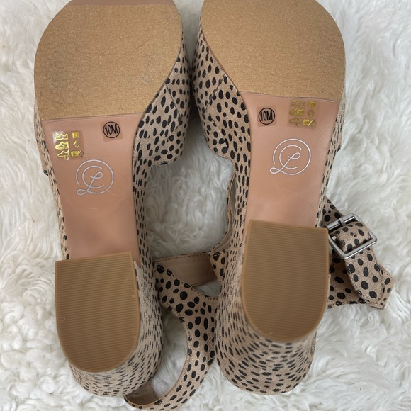 Chinese Laundry Cheetah Print Platform Sandal 10 NWOB - Picture 8 of 10